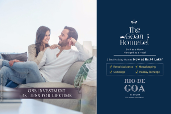 Own a self-reliant 2 bed holiday home @ Rs 74 Lakh at Tata Rio De Goa in Dabolim, Goa